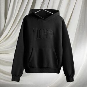 Taylor Swift TTPD Embossed Black Hoodie Size SMALL
